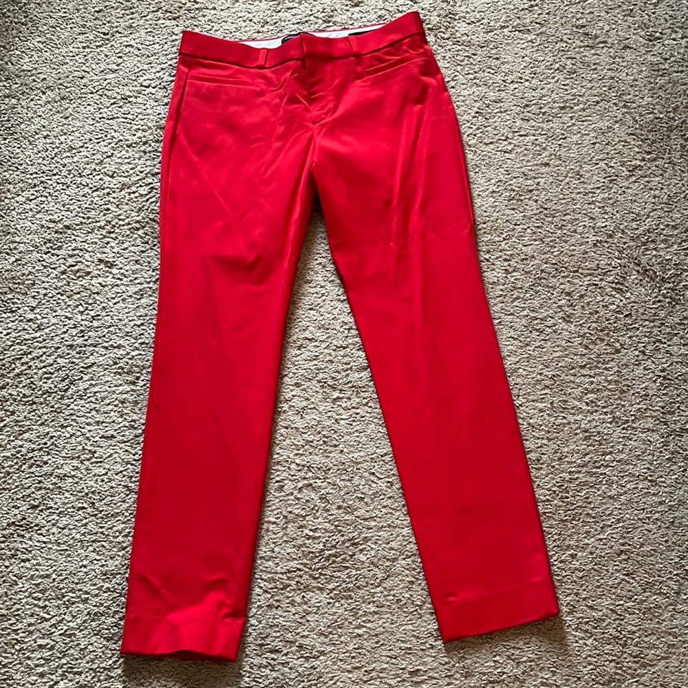 Red dress pants